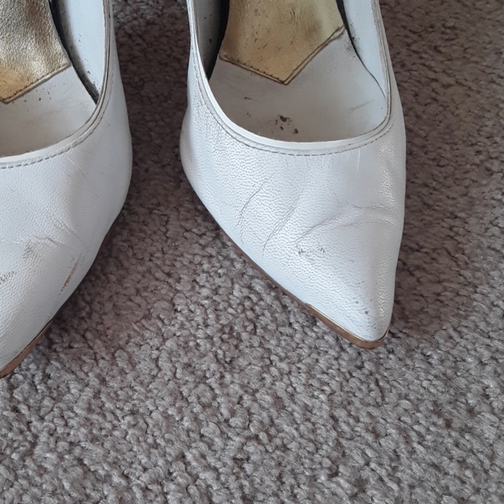 🐖Well loved white heels ted baker size 37 - Picture 5 of 7